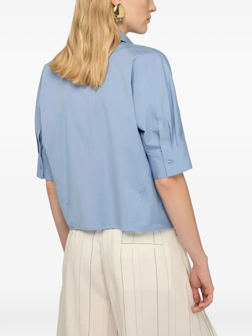 Semicouture Clara blouse met knopen Blauw