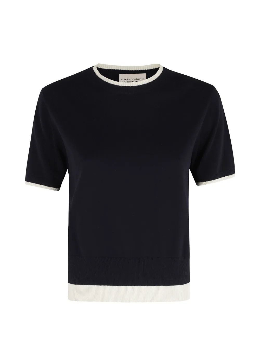 Semicouture Leya round-neck T-shirt - Blu