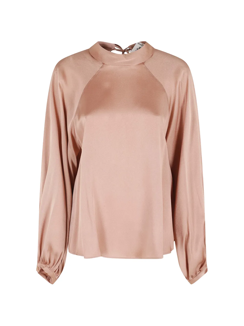 Semicouture tie neck blouse - Rosa