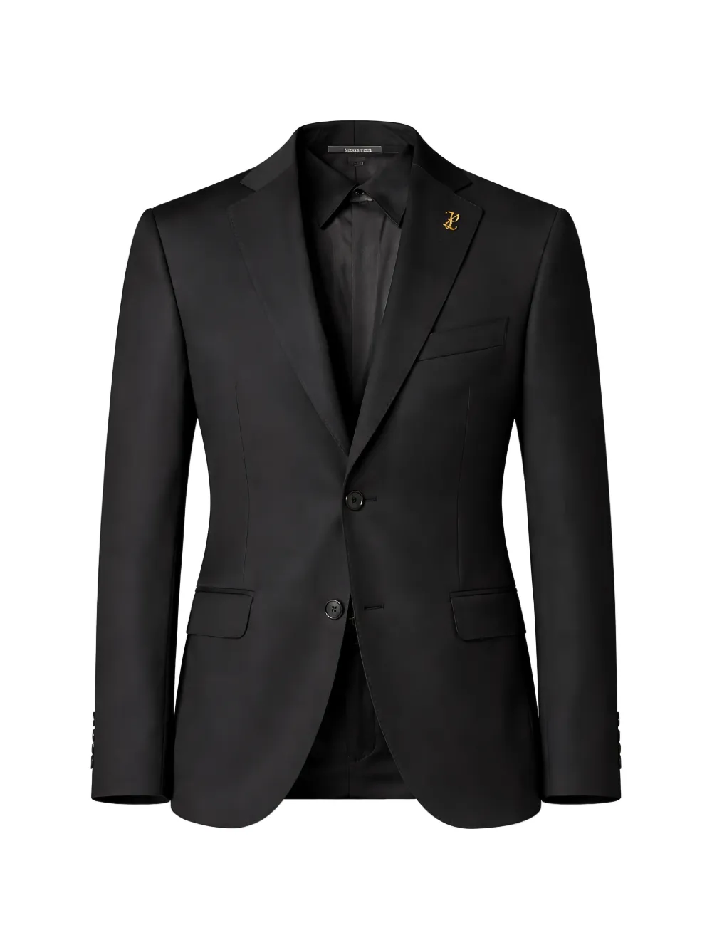 Pal Zileri logo-plaque wool blazer - Nero