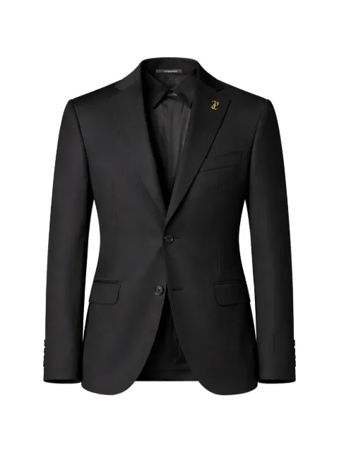 Pal Zileri logo-plaque wool blazer