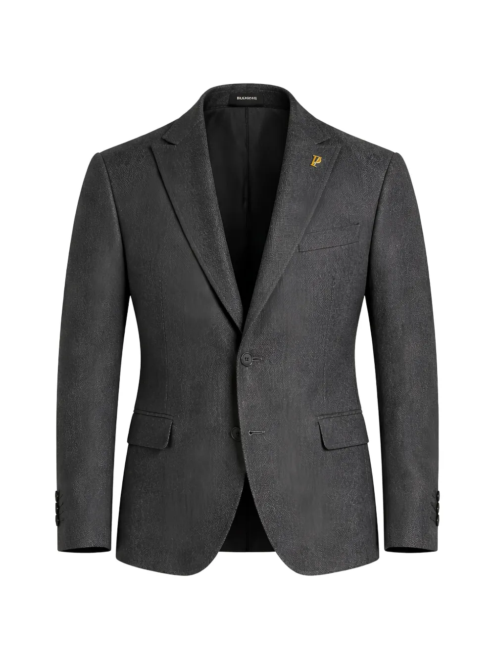 Pal Zileri logo-plaque single-breasted blazer - Grigio
