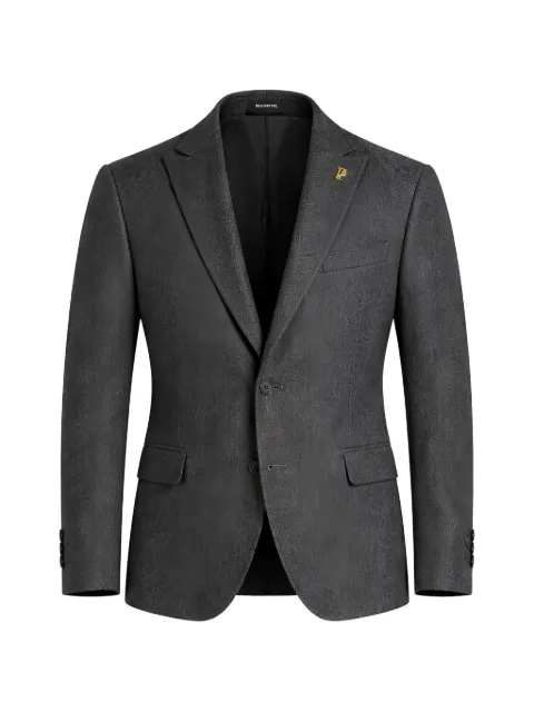 Pal Zileri logo-plaque single-breasted blazer