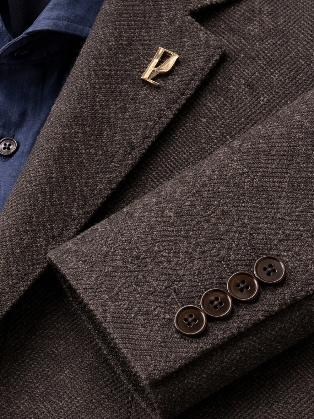 Pal Zileri Blazer met enkele rij knopen Grijs