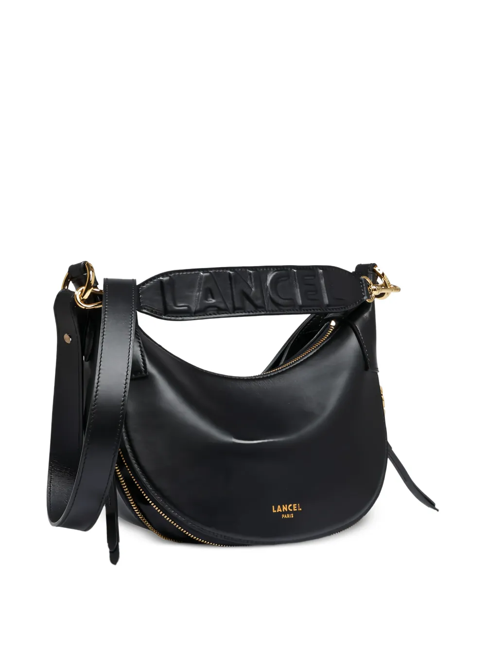 Lancel Origami leren schoudertas Zwart