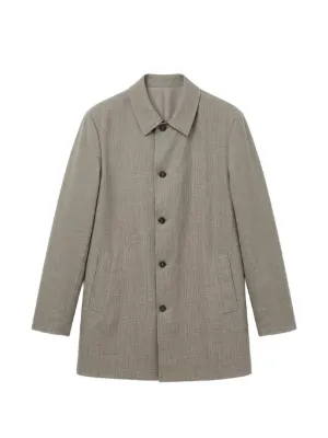 Visvim Tweed Trench Coat | Brown | FARFETCH