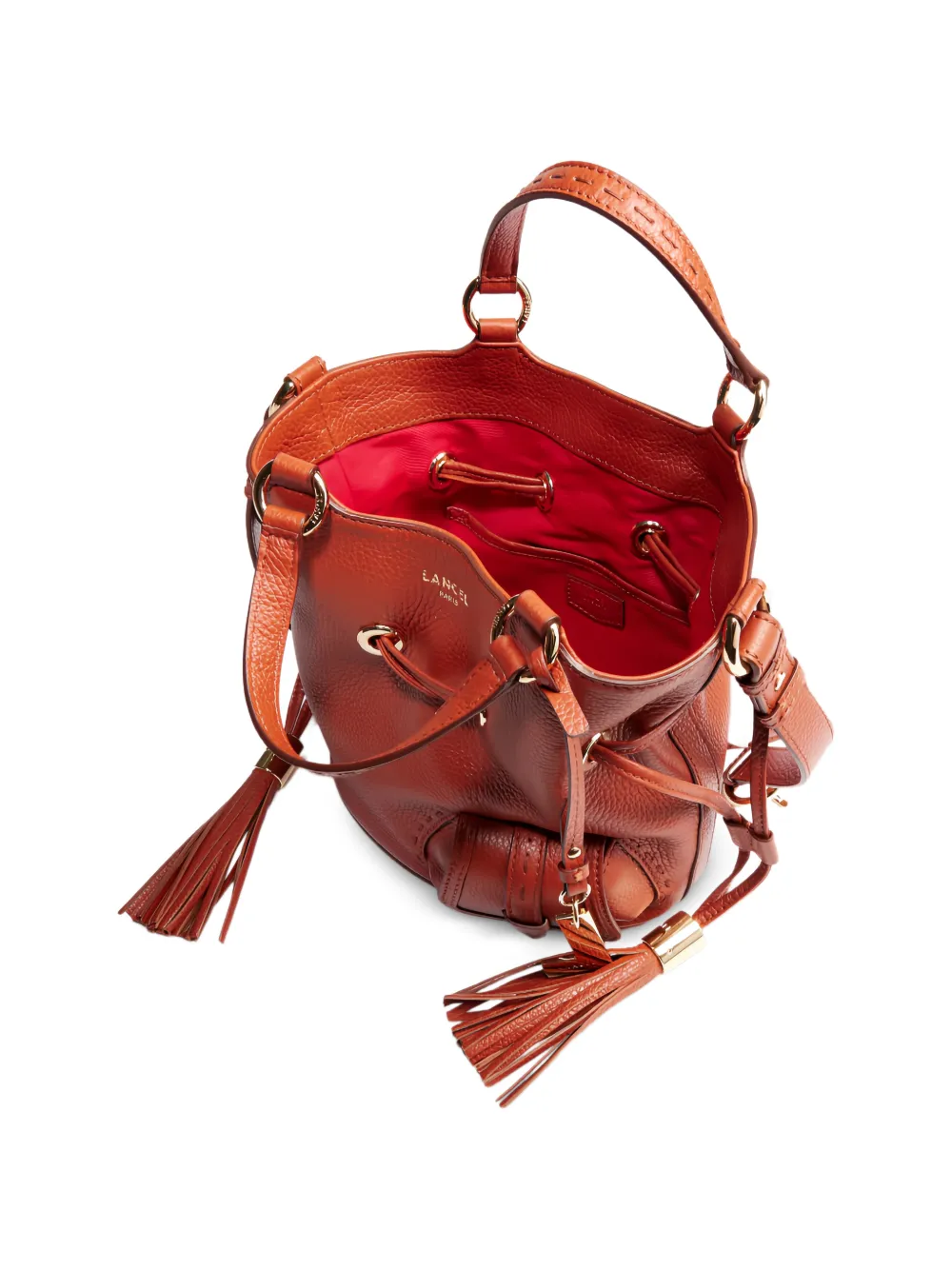 Lancel Premier Flirt bucket-tas met trekkoord Bruin