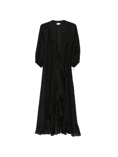 Marella ruffled wrap dress