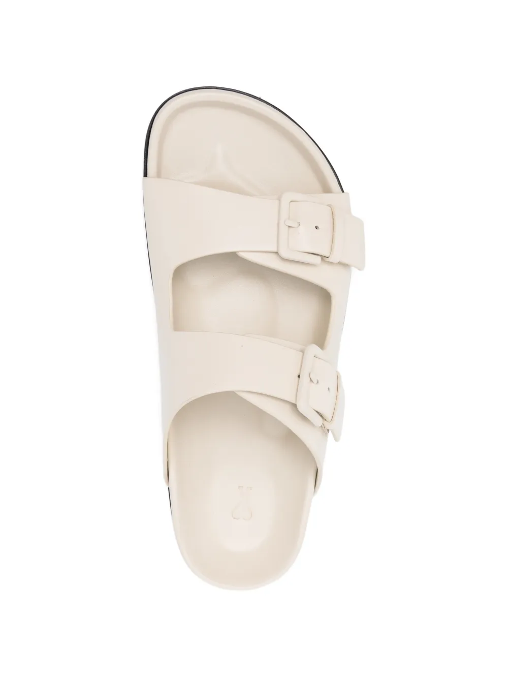 AMI Paris Leren sandalen met gespen Beige