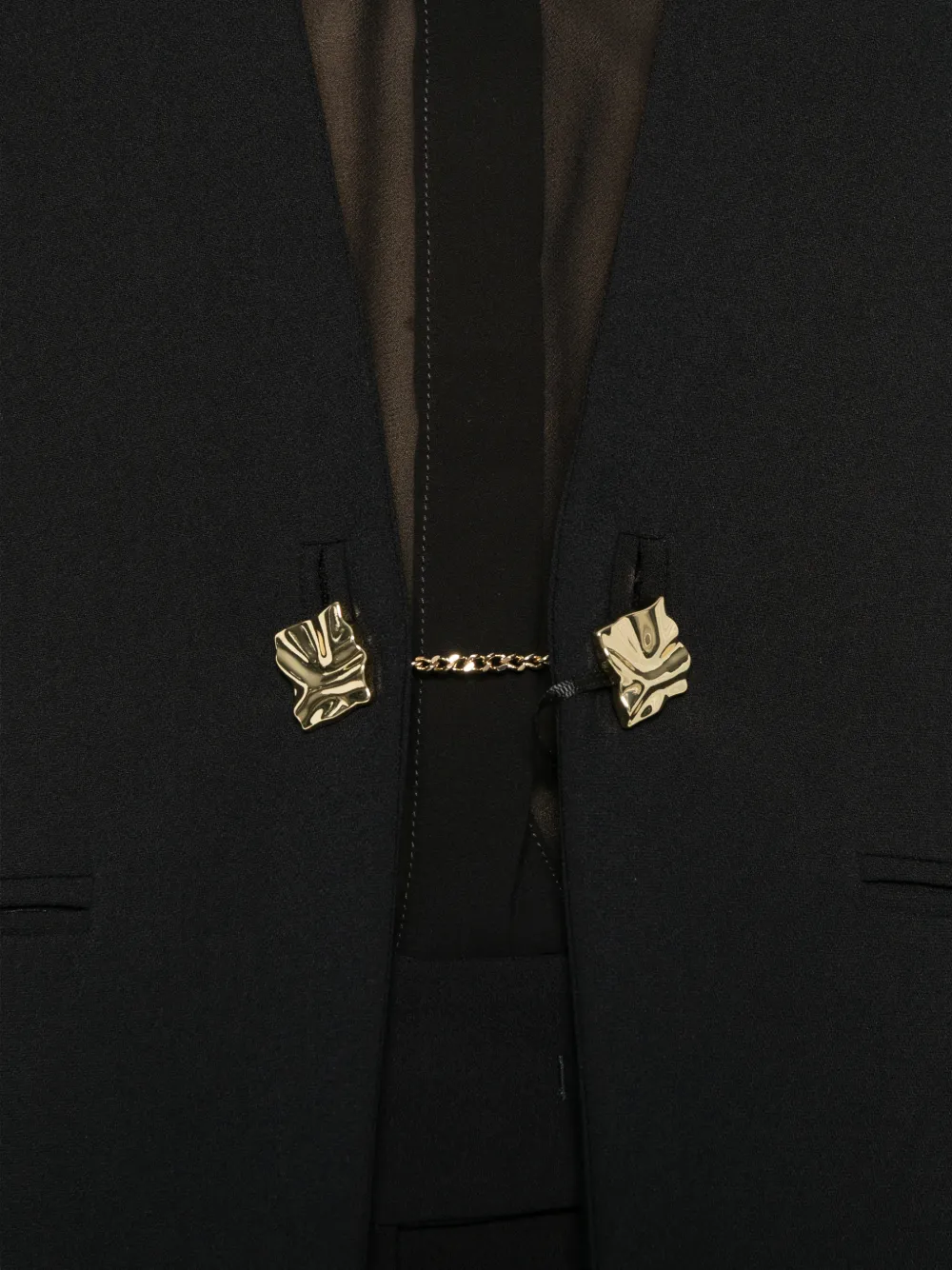 Marella Teffige verfraaide blazer Zwart