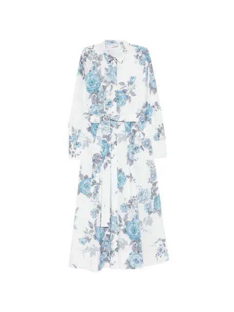 Marella Formica floral belted midi dress