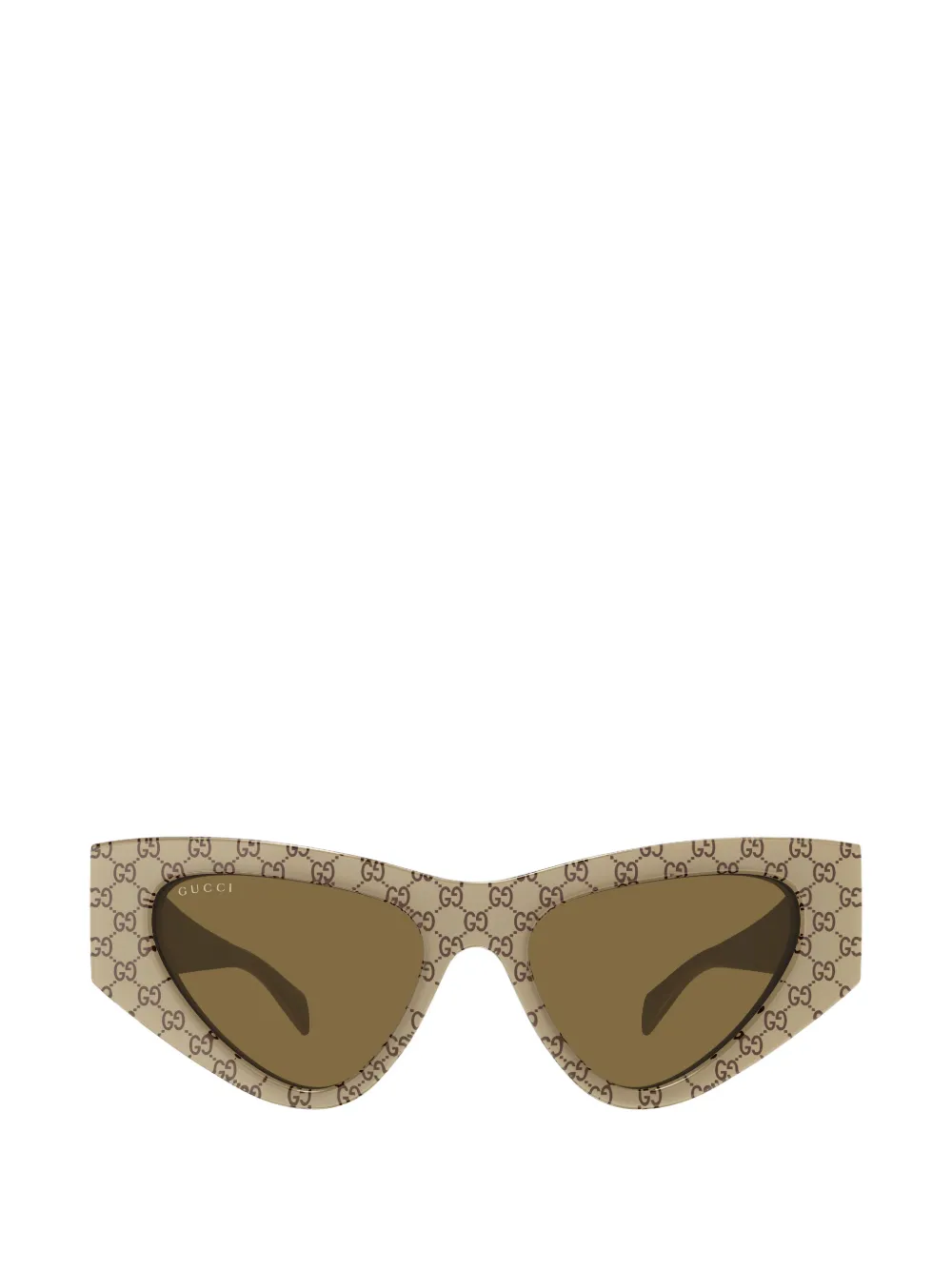 Gucci Eyewear monogram geometric-frame sunglasses - Toni neutri