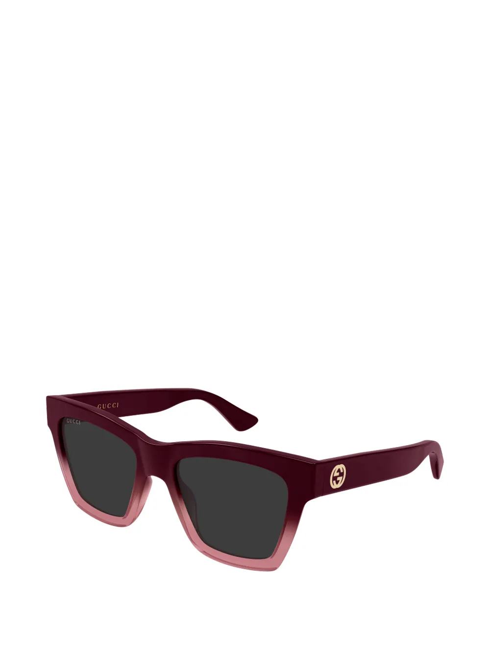 Gucci Eyewear Zonnebril met geometrisch montuur Paars