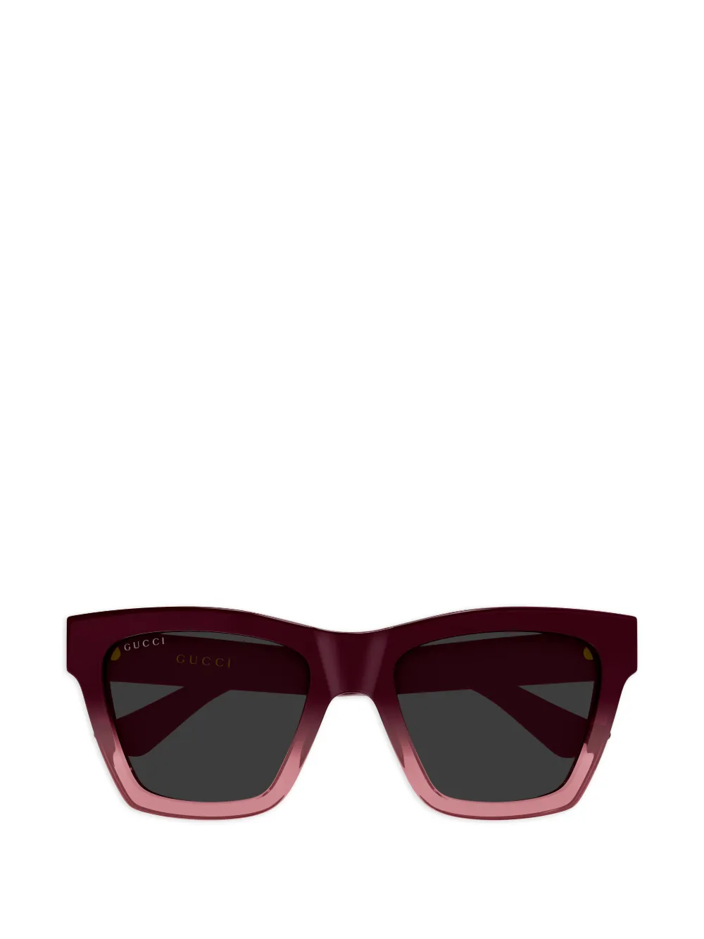 Gucci Eyewear geometric-frame logo sunglasses - Rosso
