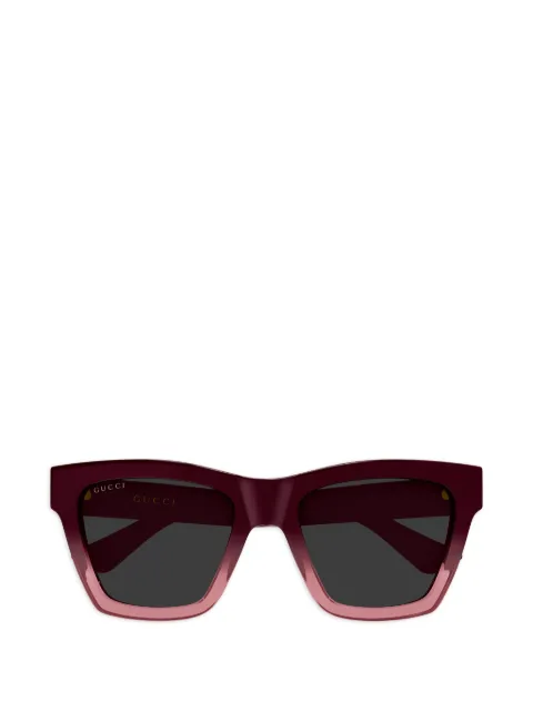 Gucci Eyewear geometric-frame logo sunglasses