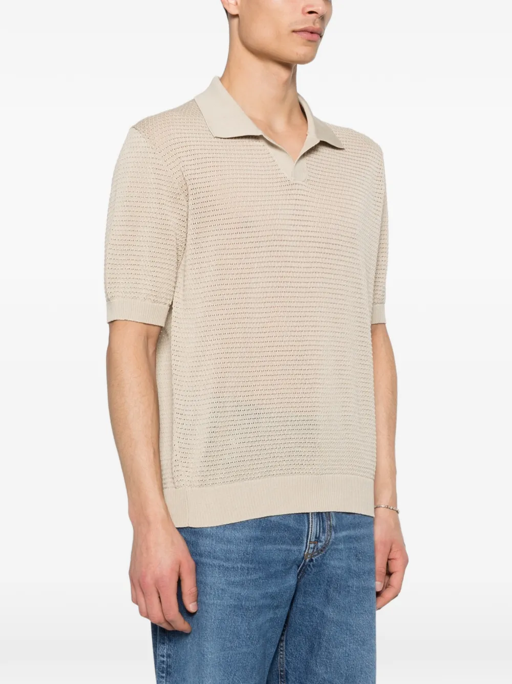 Tagliatore T-shirt met korte mouwen Beige