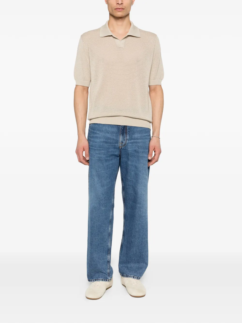 Tagliatore T-shirt met korte mouwen Beige