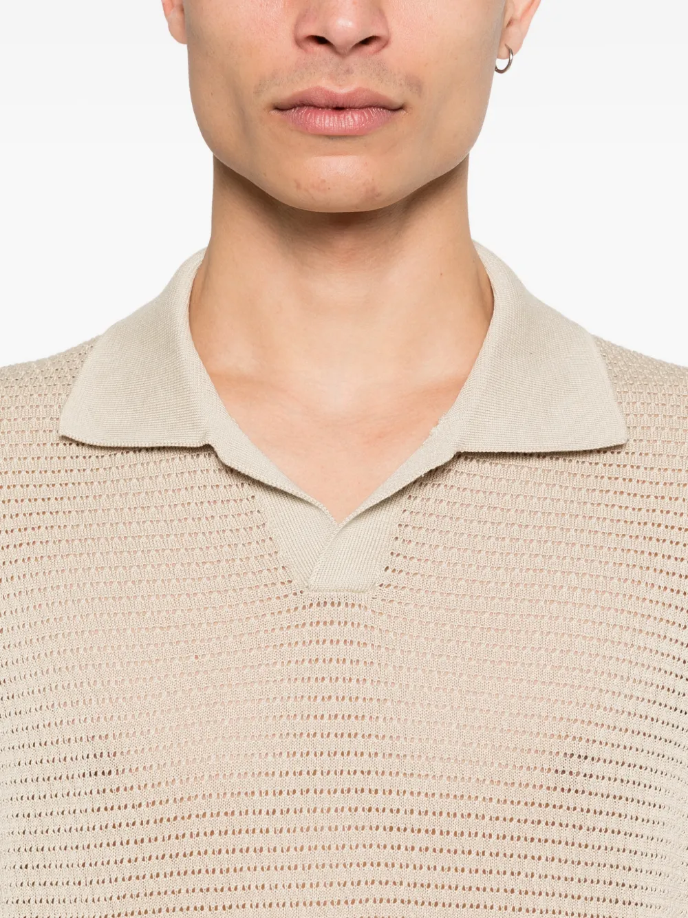 Tagliatore T-shirt met korte mouwen Beige
