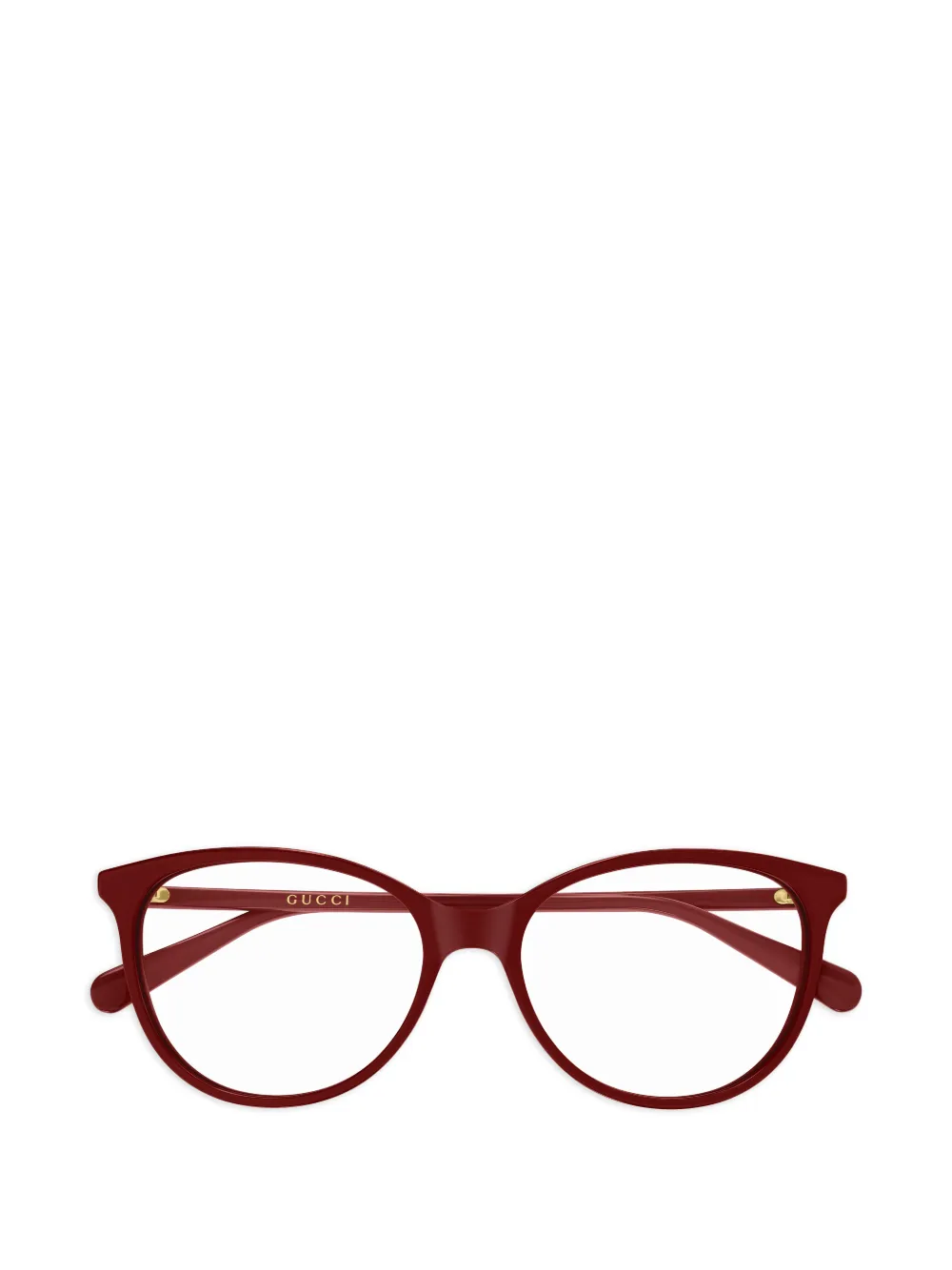 Gucci Eyewear round frame glasses - Rosso