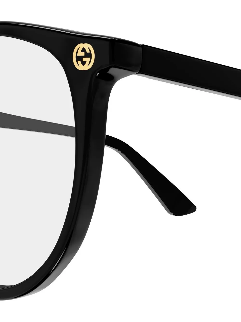 Gucci Eyewear Bril met inelkaargrijpende GG-logo-applicatie Zwart