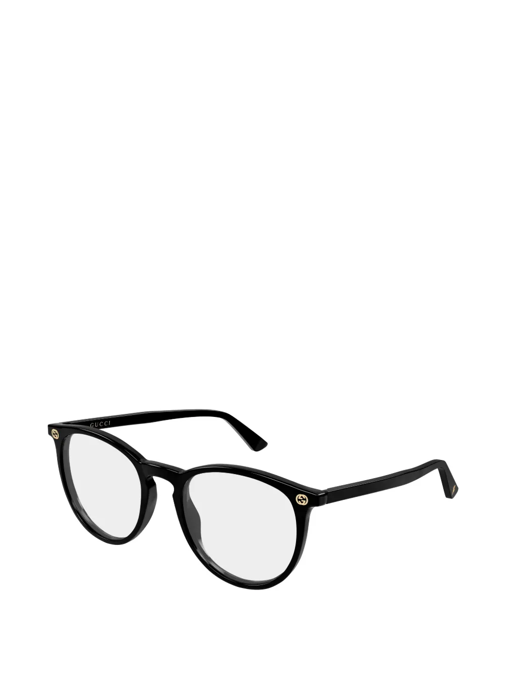 Gucci Eyewear Bril met inelkaargrijpende GG-logo-applicatie Zwart