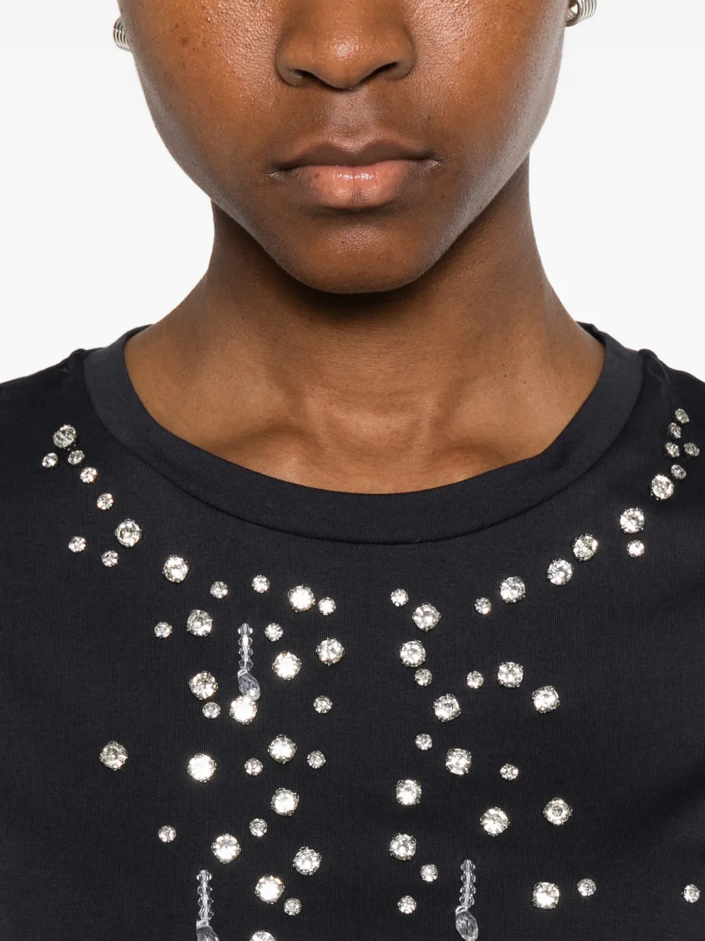 Marella T-shirt verfraaid met kristallen Blauw