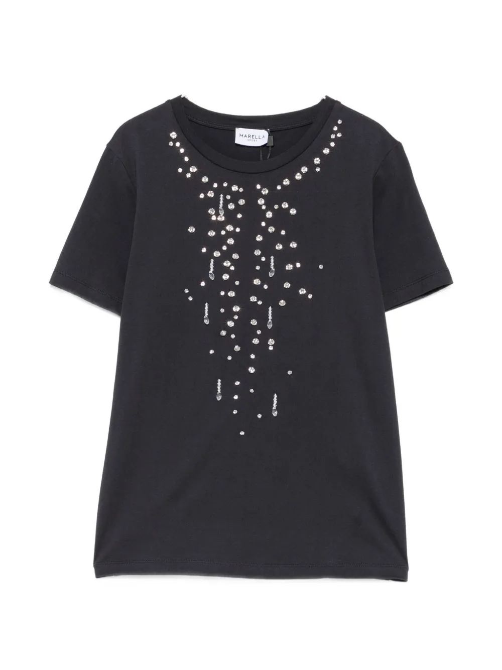 Marella crystal-embellished T-shirt - Blu