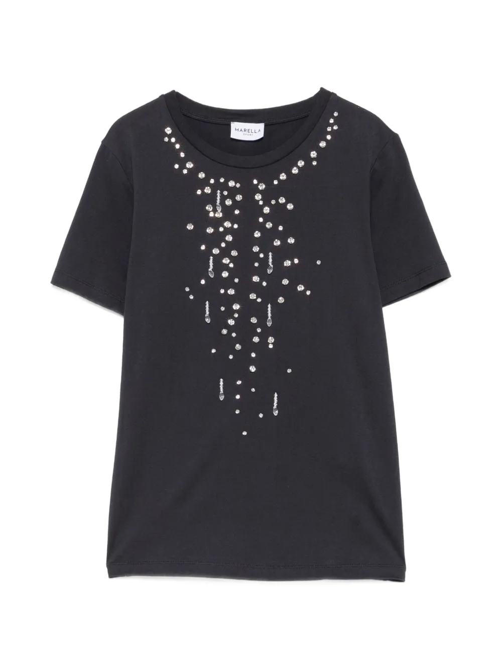 Marella crystal-embellished T-shirt - Blu