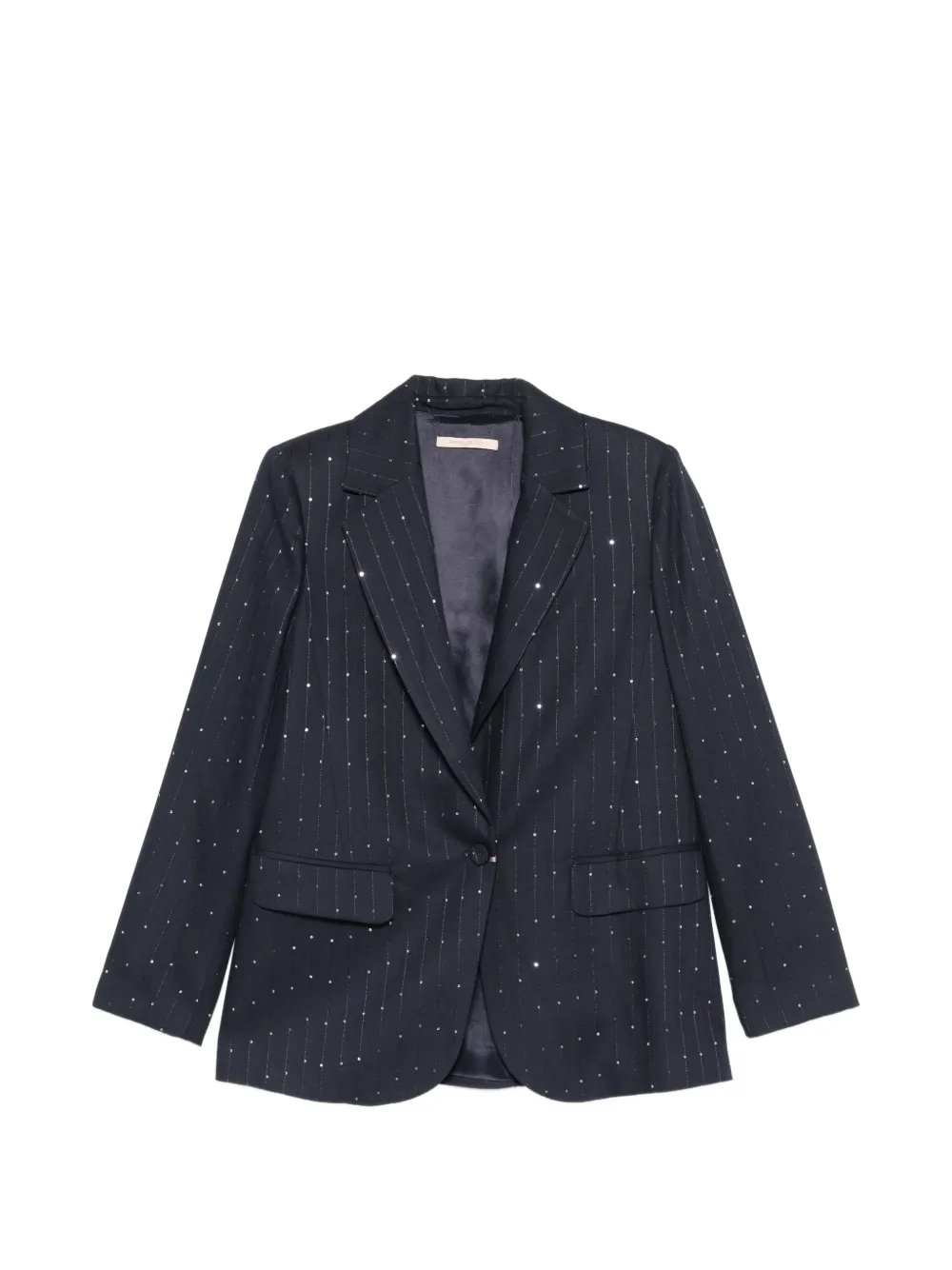 Pennyblack pinstripe sequin-embellished blazer - Blu