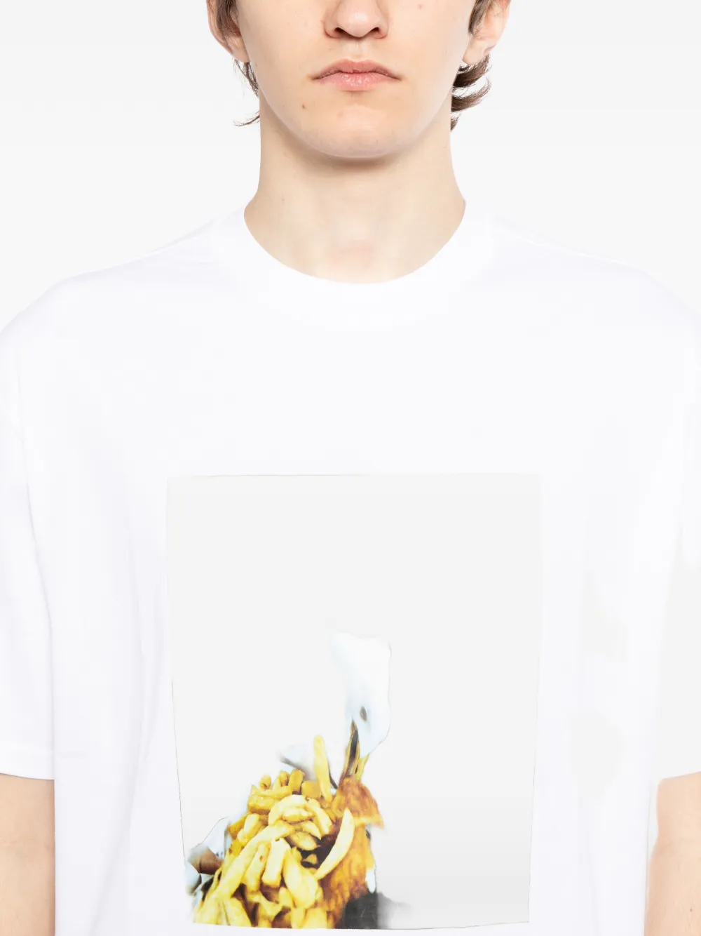 A-COLD-WALL* T-shirt met grafische print Wit