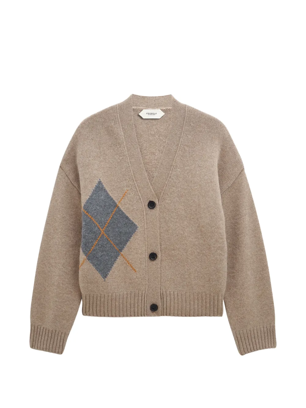 Pringle of Scotland argyle cashmere cardigan - Toni neutri