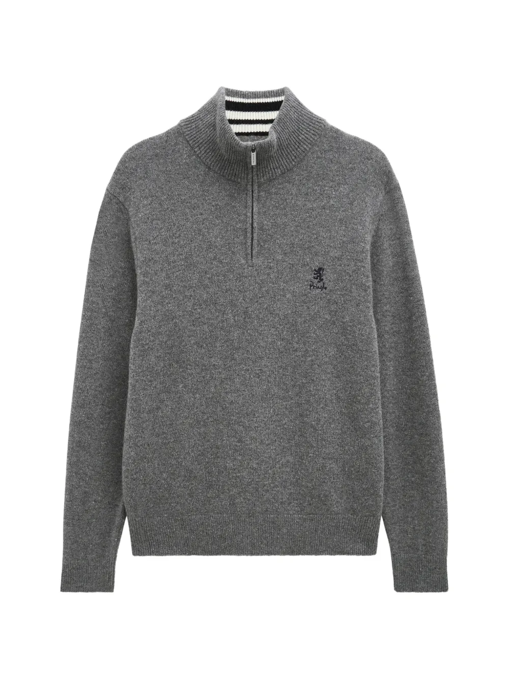 Pringle of Scotland zip polo shirt - Grigio