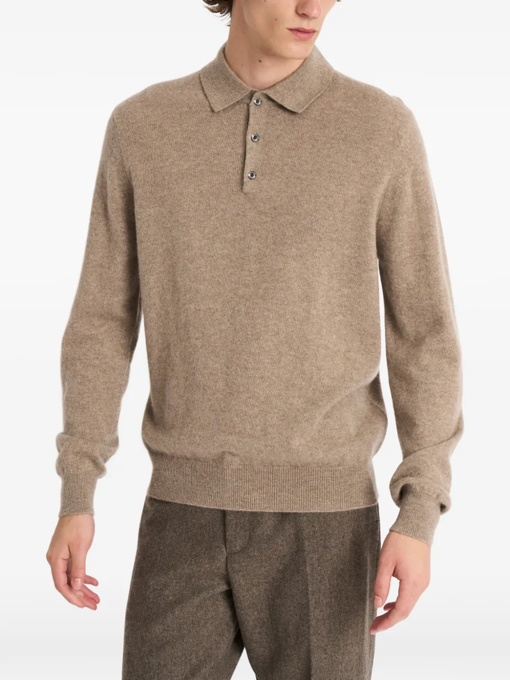 Pringle of Scotland Kasjmier poloshirt Beige