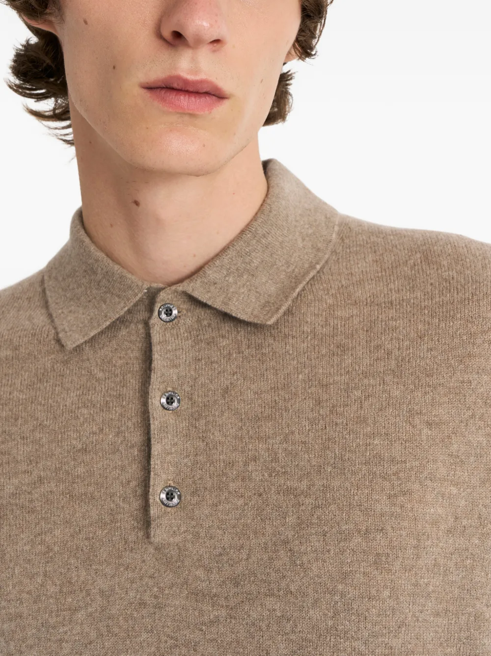 Pringle of Scotland Kasjmier poloshirt Beige