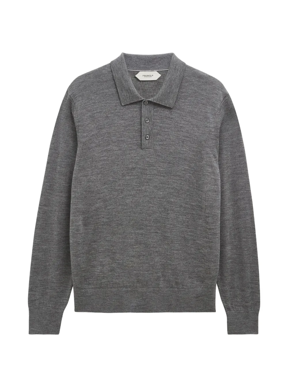 Pringle of Scotland polo-collar merino wool jumper - Grigio