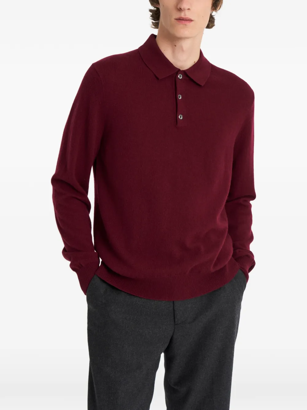 Pringle of Scotland Kasjmier poloshirt Rood