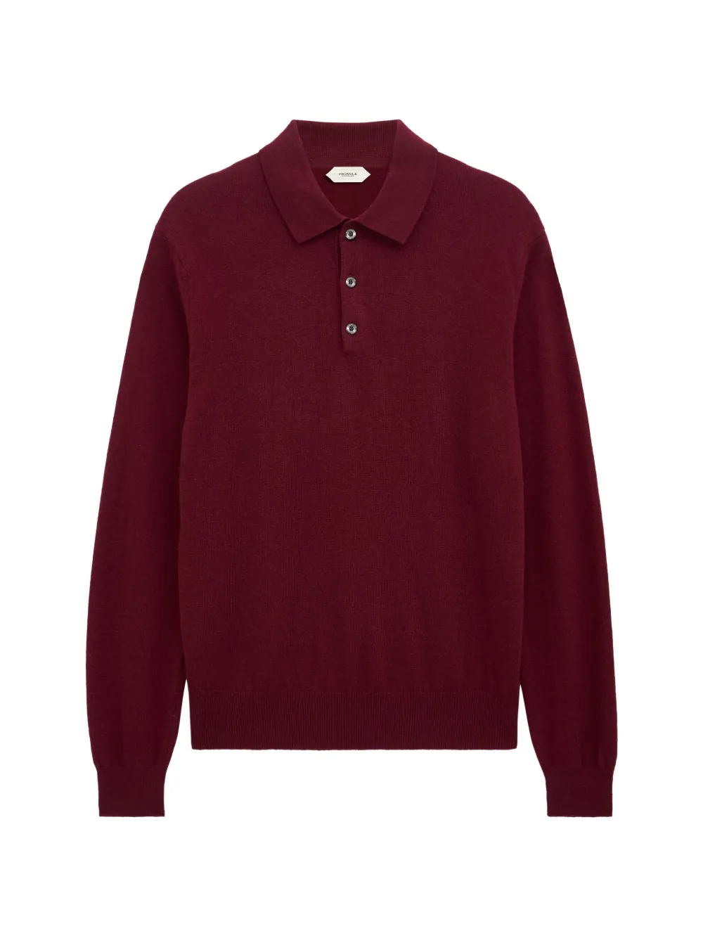Pringle of Scotland long-sleeve cashmere polo shirt - Rosso