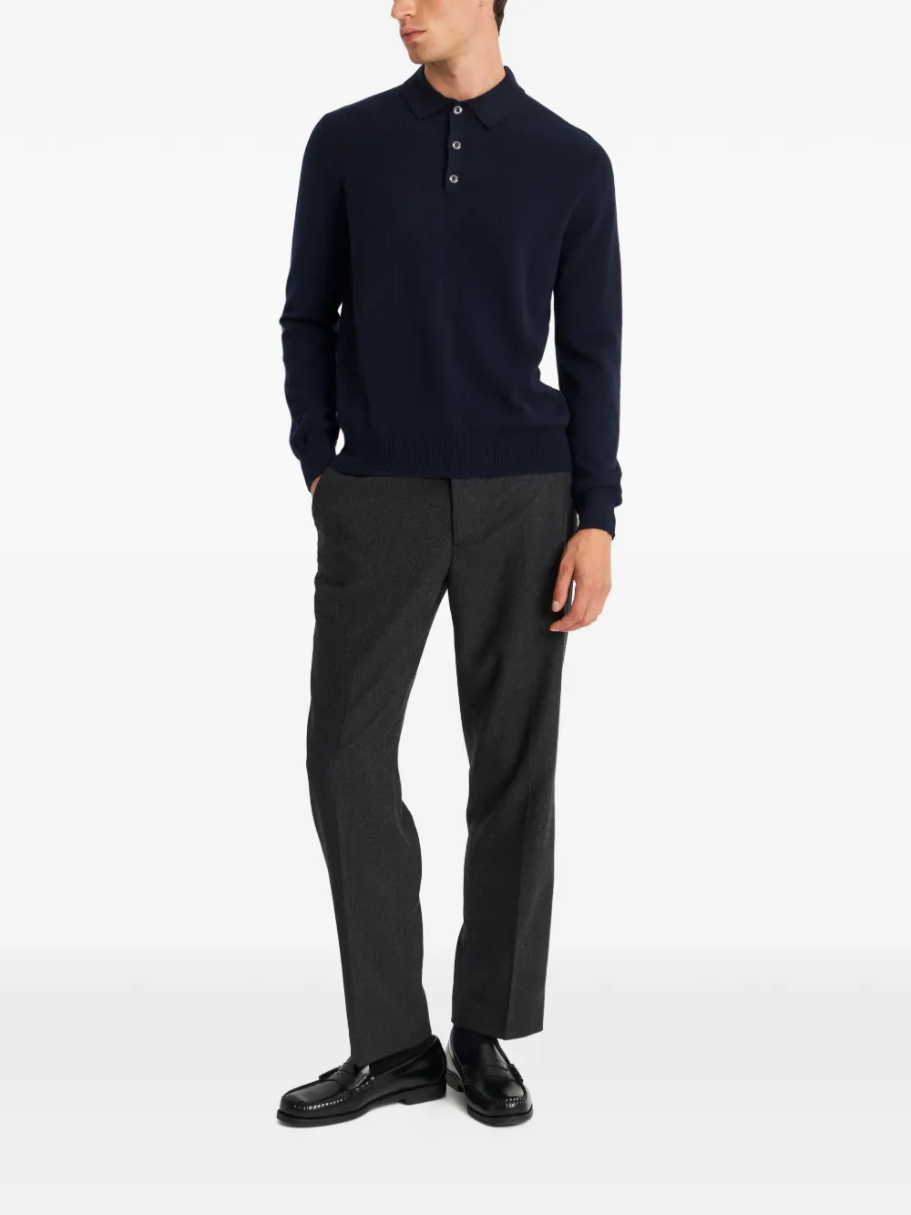 Pringle of Scotland Kasjmier poloshirt Blauw