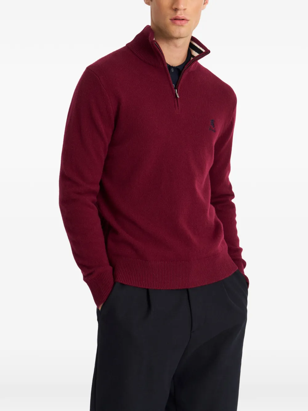 Pringle of Scotland Poloshirt met rits Rood