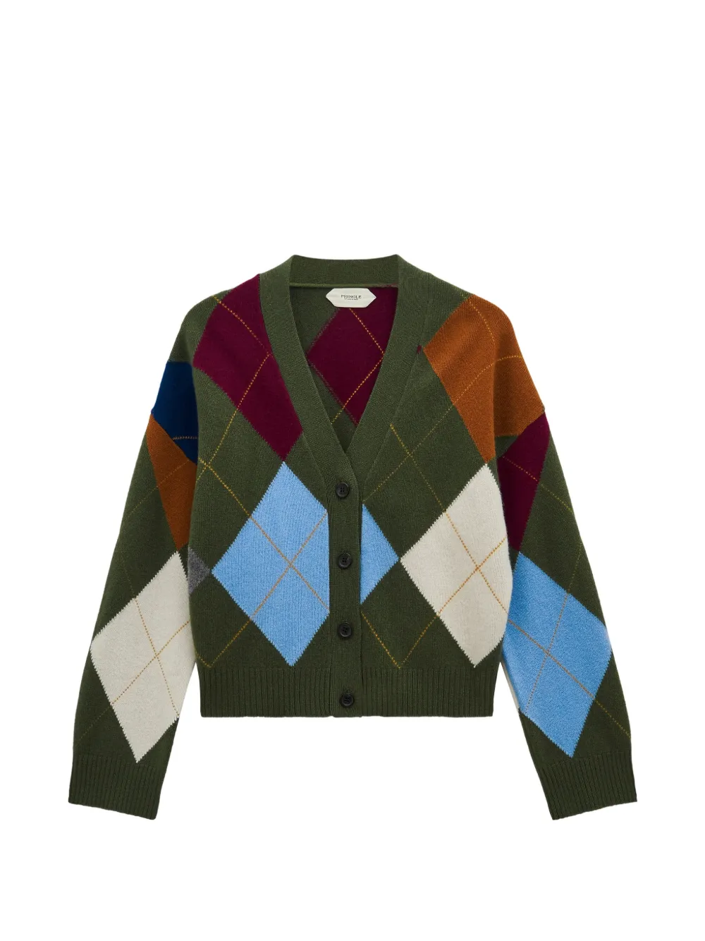 Pringle of Scotland Cardigan a rombi - Verde