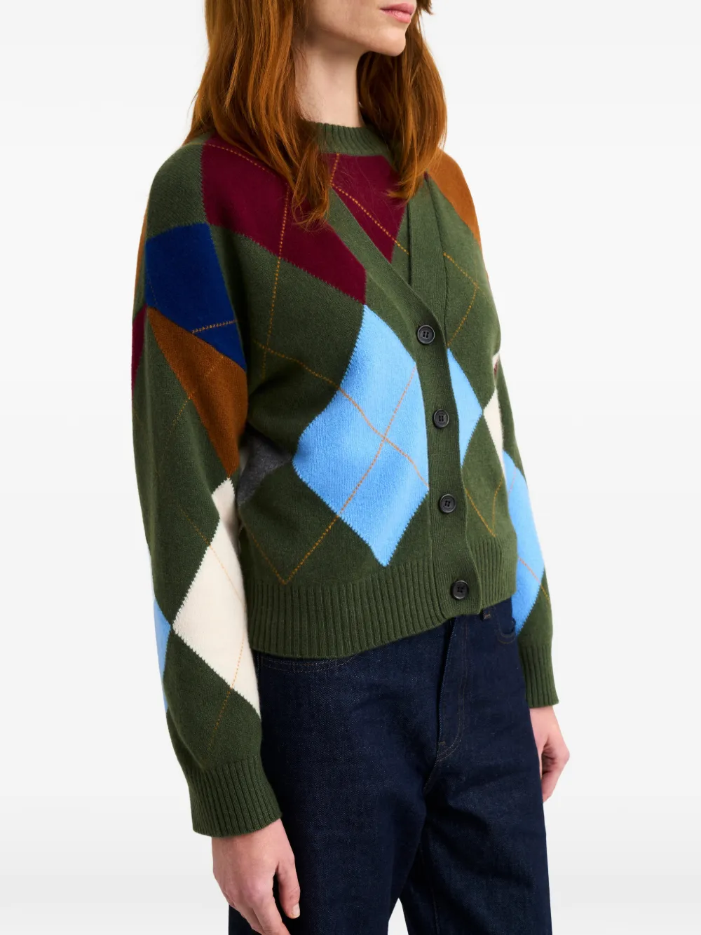 Pringle of Scotland Vest met argyle patroon Groen