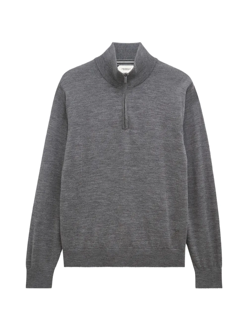 Pringle of Scotland quarter-zip merino wool sweater - Grigio