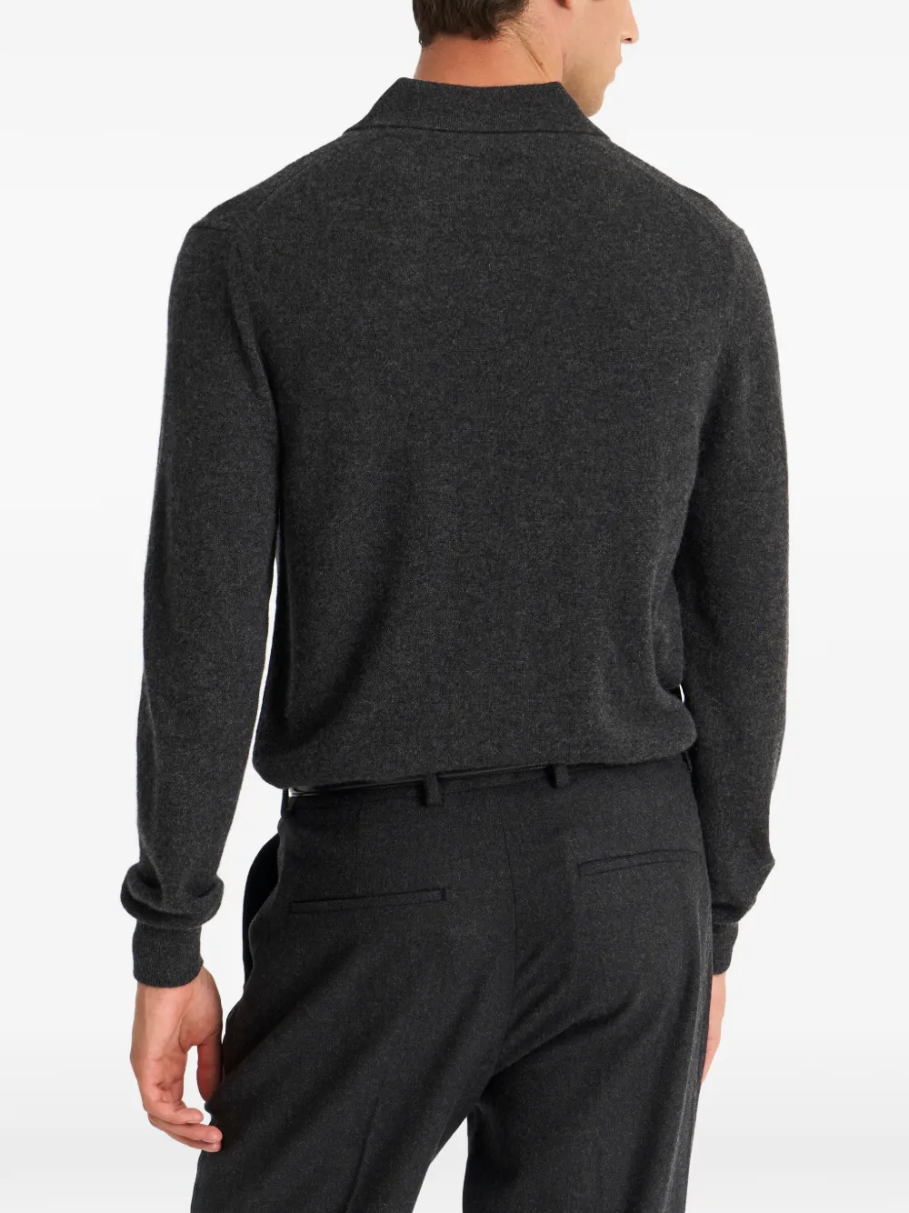 Pringle of Scotland Poloshirt met lange mouwen Grijs