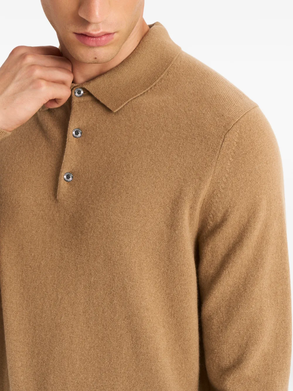 Pringle of Scotland Kasjmier poloshirt Beige