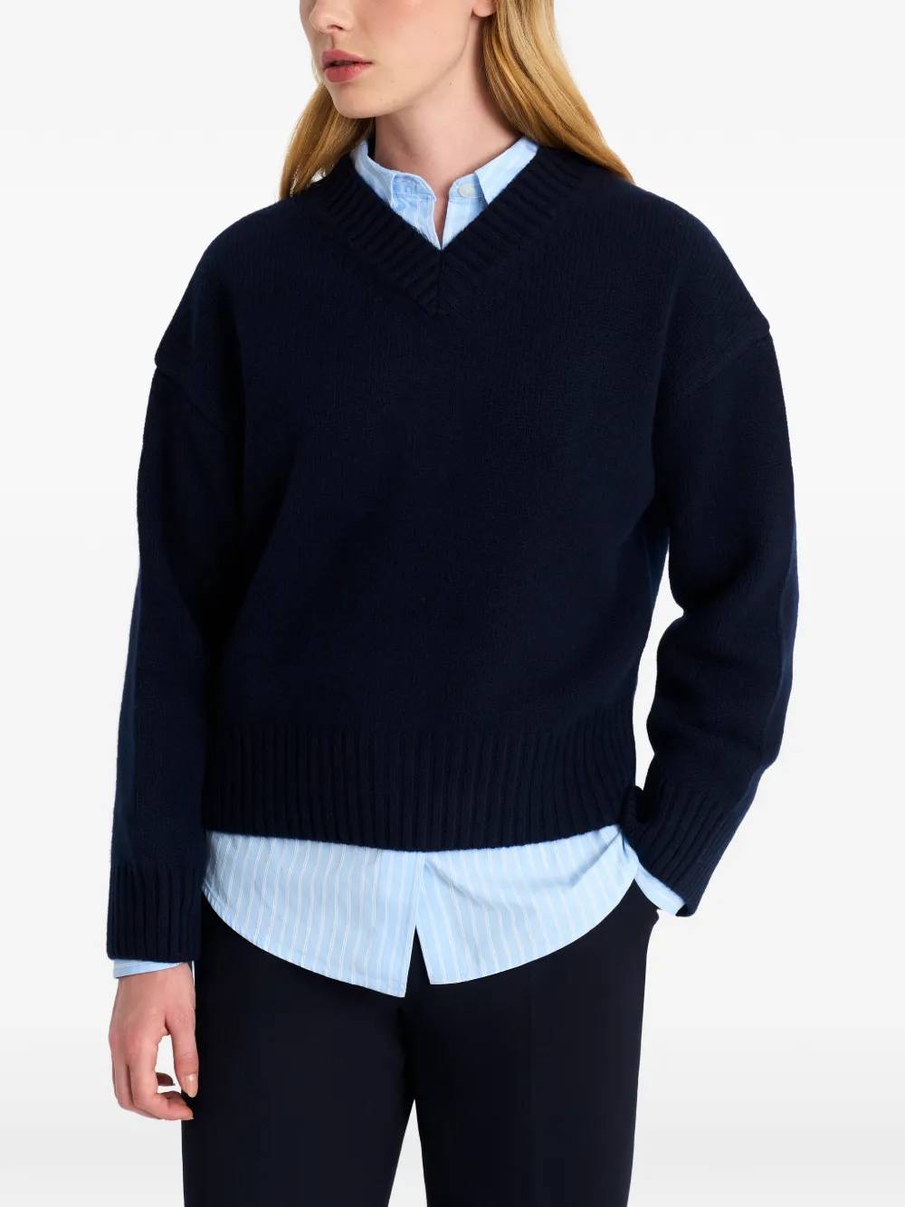 Pringle of Scotland Trui met V-hals Blauw