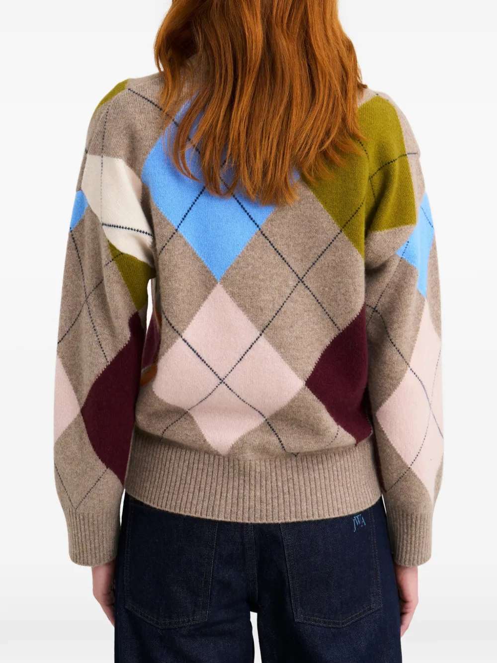 Argyle Crew-Neck Sweater