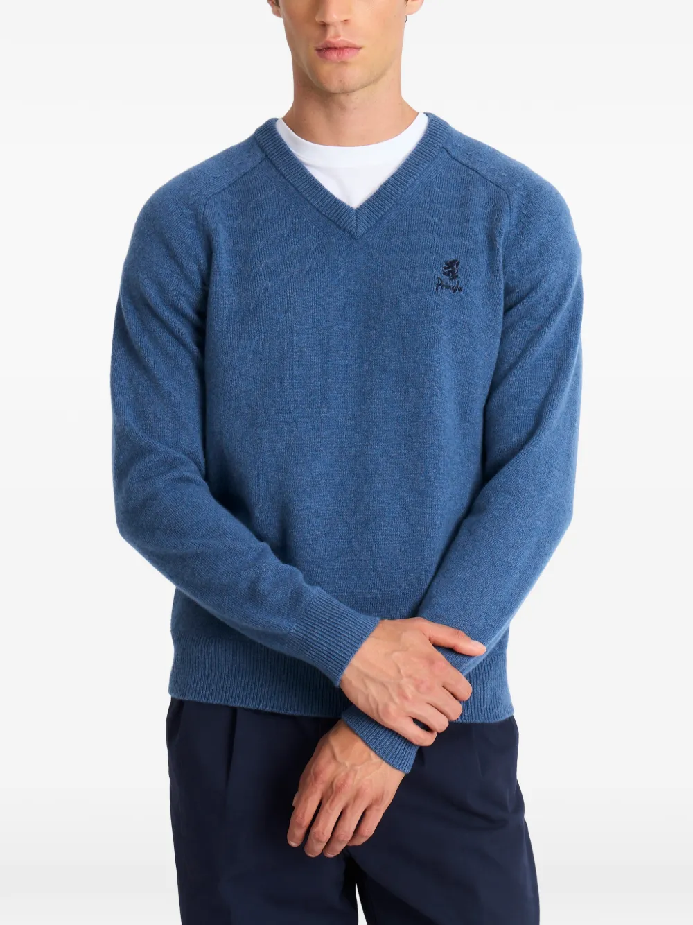 Pringle of Scotland Trui met V-hals Blauw