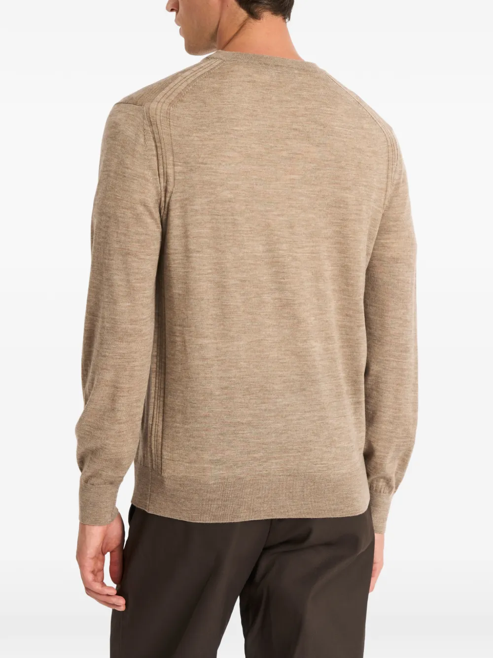Crew Neck Merino Wool Sweater