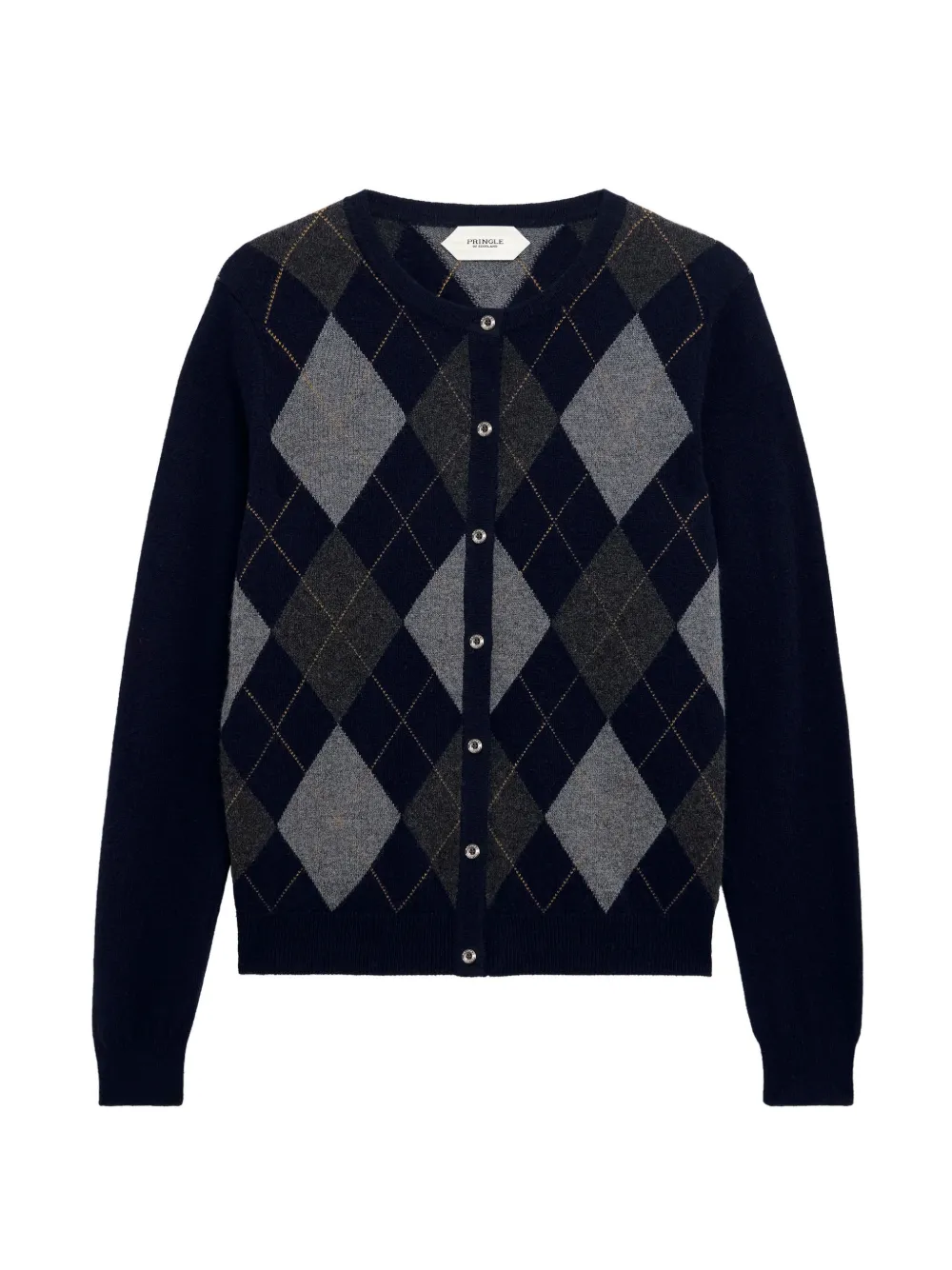 Pringle of Scotland argyle crew-neck cardigan - Blu