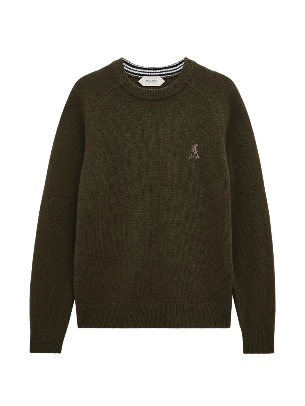 Pringle of Scotland crew-neck logo sweater - Verde
